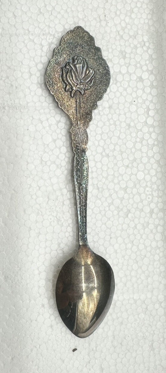 Souvenir Spoon Jurong Bird Park Singapore , silver plated In OK Condition