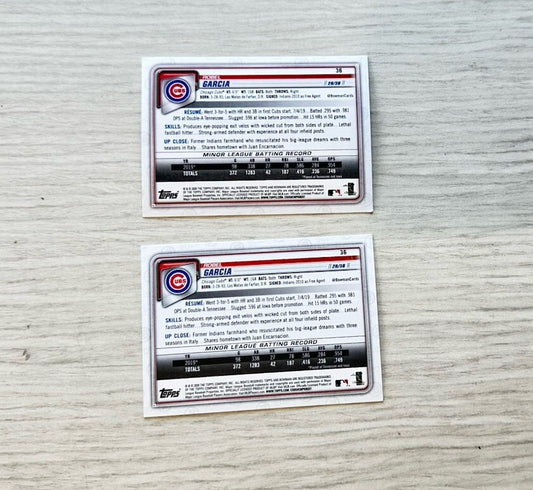 2 X Chicago Cubs Topps Baseball Cards 2020 Collection In Good Cond 4180