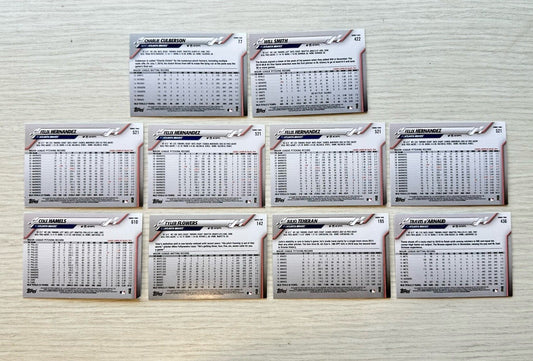 10 X Atlanta Braves Topps Baseball Cards 2020 Collection In Good Cond 4177