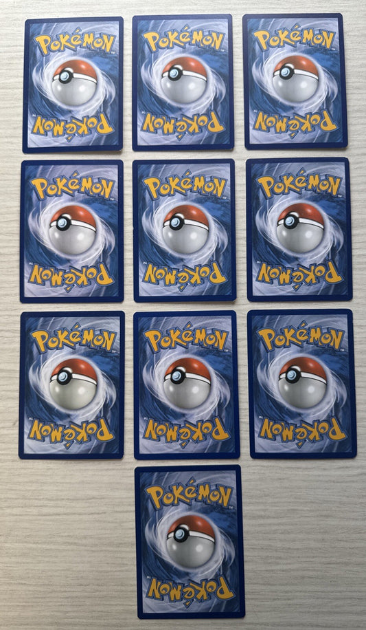 10 X Pokemon Fire Trading Cards Collection Random Years & Series Good Cond 5087