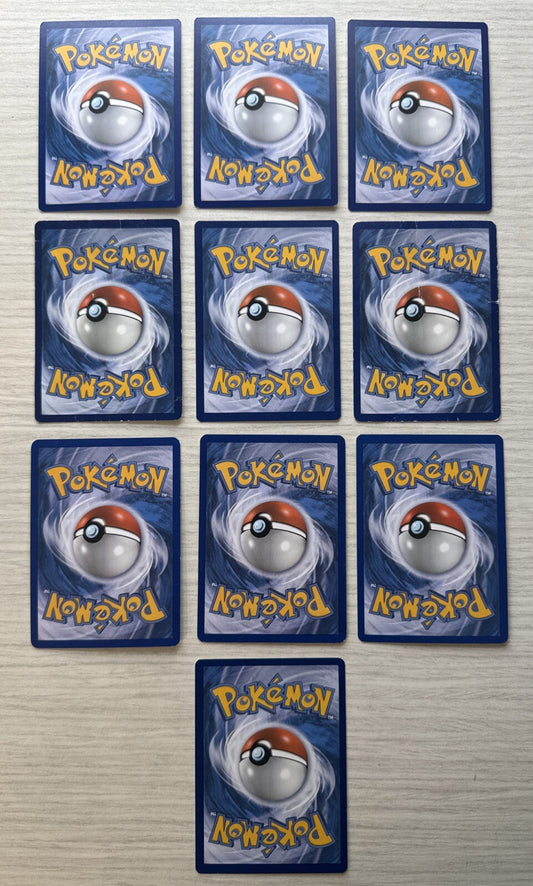10 X Pokemon Fire Trading Cards Collection Random Years & Series Good Cond 5087