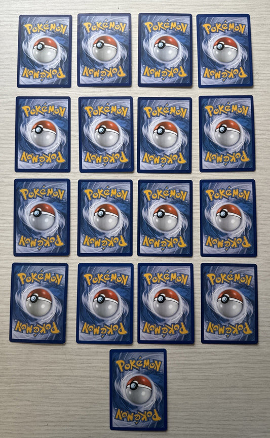 17 X Pokemon Grass Trading Cards Collection Random Years & Series Good Cond 5088