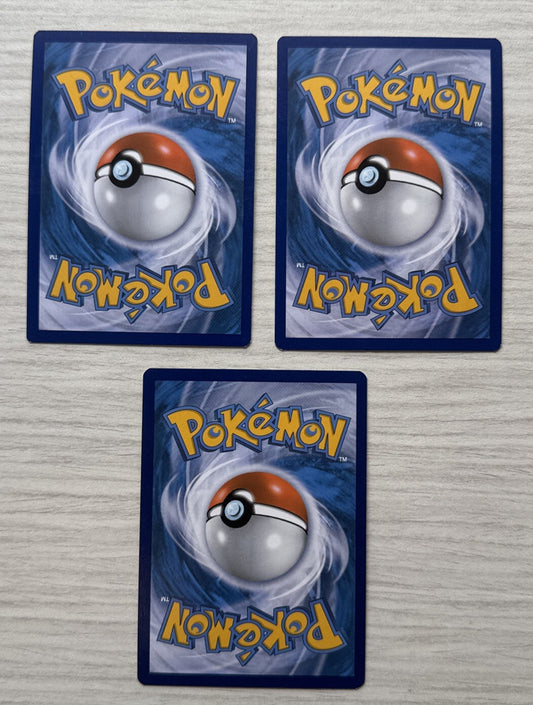 3 X Pokemon Fighting Trading Cards Collection Random Years & Series GC 5089