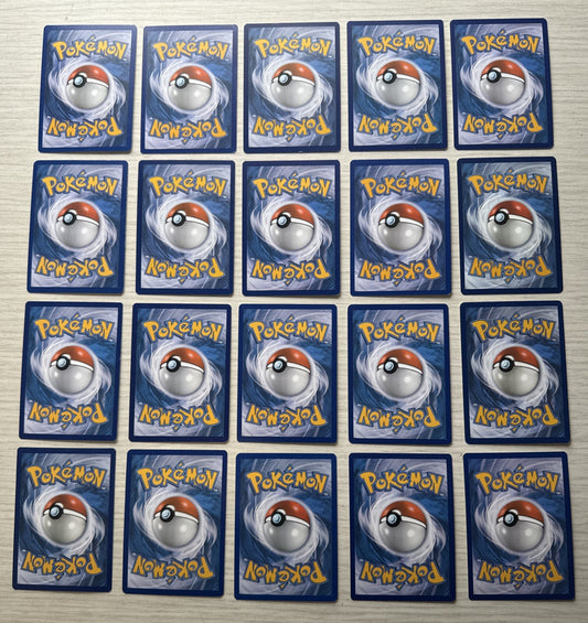 20 X Pokemon Fighting Trading Cards Collection Random Years & Series GC 5089