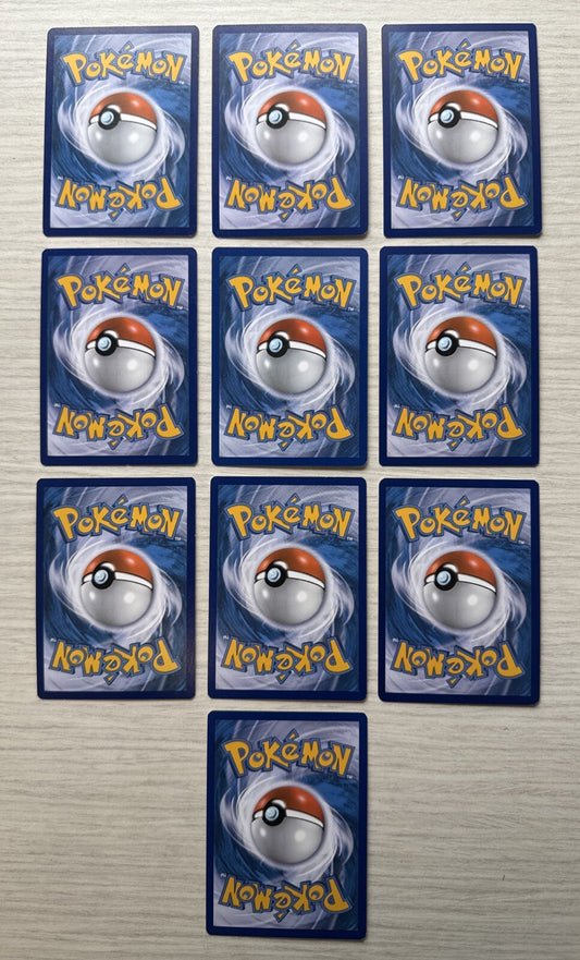 10 X Pokemon Fighting Trading Cards Collection Random Years & Series GC 5089