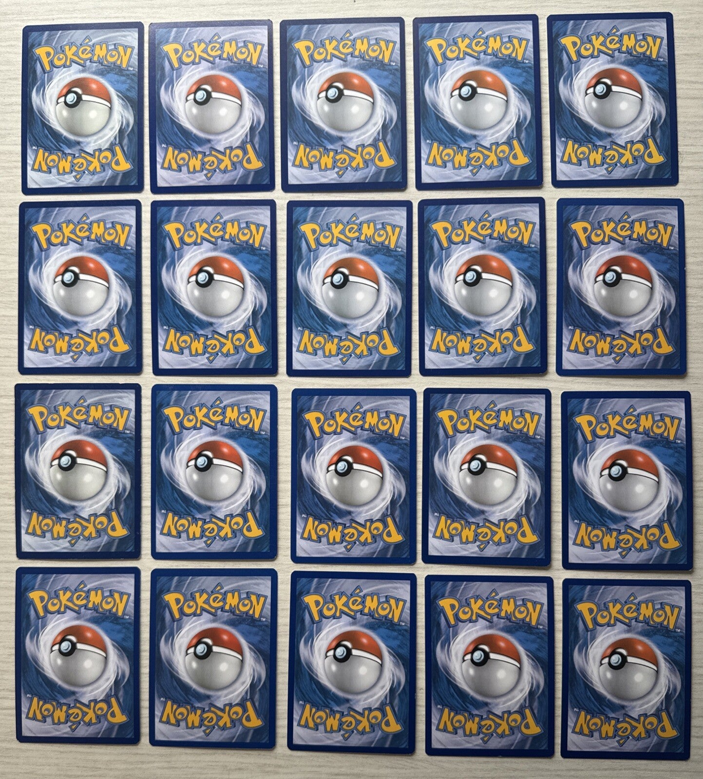 20 X Pokemon Fighting Trading Cards Collection Random Years & Series GC 5089