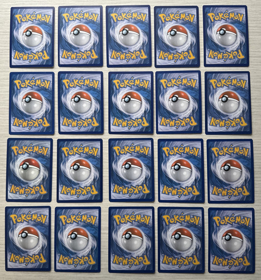 20 X Pokemon Fighting Trading Cards Collection Random Years & Series GC 5089