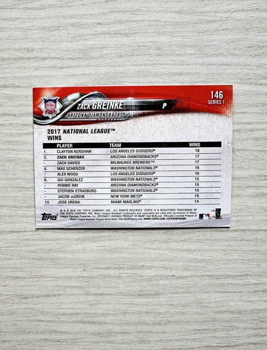 Zack Greinke Arizona Diamondbacks Topps Baseball Cards 2020 In Good Cond 4177