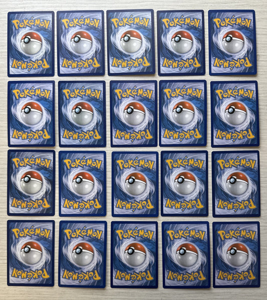20 X Pokemon Normal Trading Cards Collection Random Years & Series 5085
