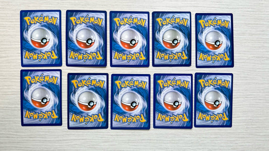 10 X Pokemon Electric Trading Cards Collection Random Years & Series GC 6389