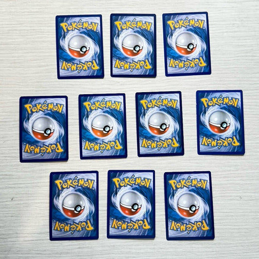10 X Pokemon Electric Trading Cards Collection Random Years & Series GC 6389