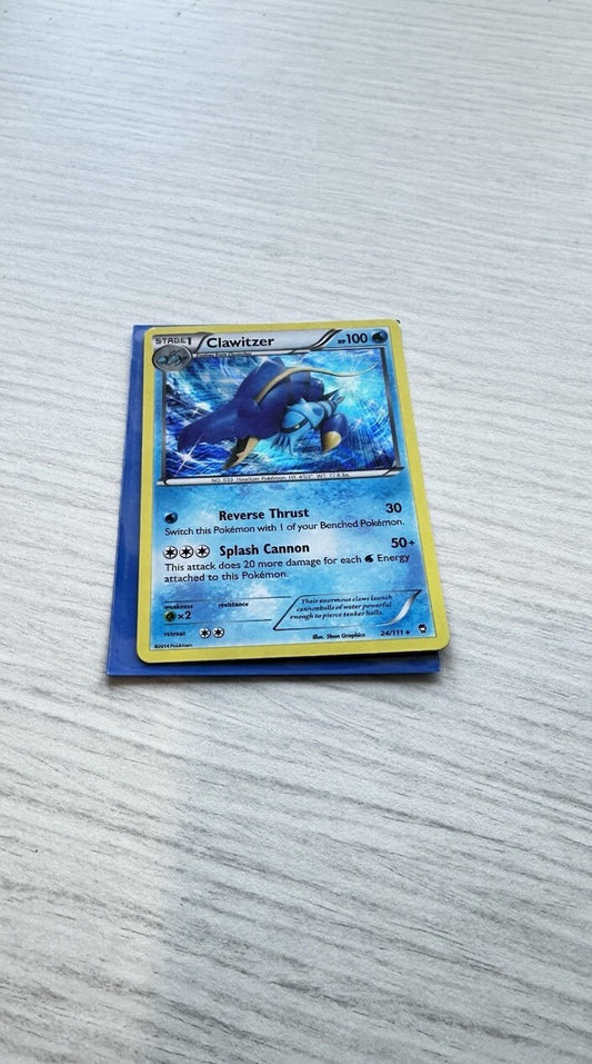 Clawitzer Pokemon Holo Water Card Year 2014 (5243)