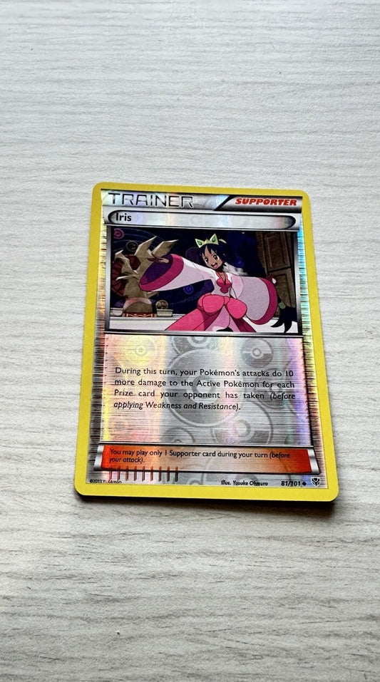 Iris Pokemon Reverse Holo Trainer Card Year 2013 (6385)