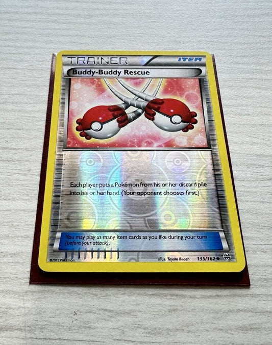 Buddy-Buddy Rescue Pokemon Reverse Holo Trainer Card Year 2015 (6385)
