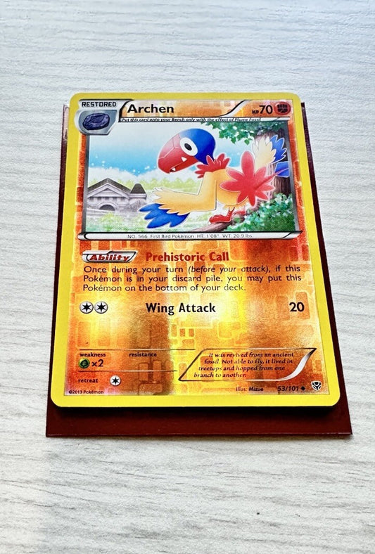 Archen Pokemon Reverse Holo Fighting Card Year 2013 (6385)