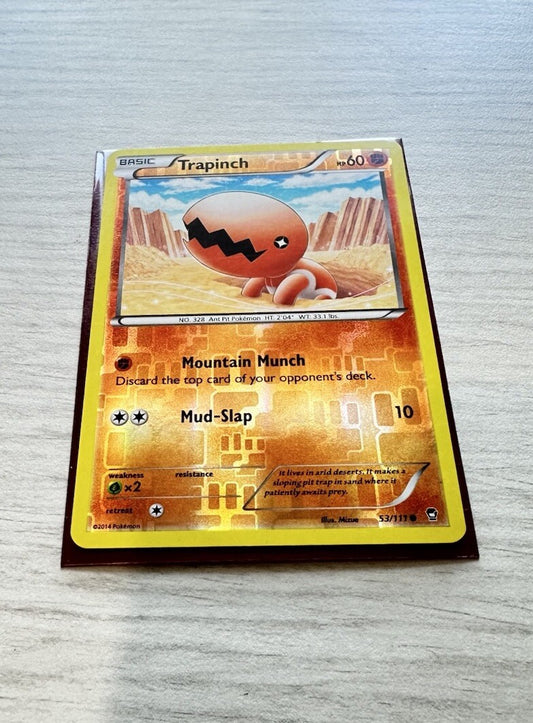 Trapinch Pokemon Reverse Holo Fighting Card Year 2014 (6385)