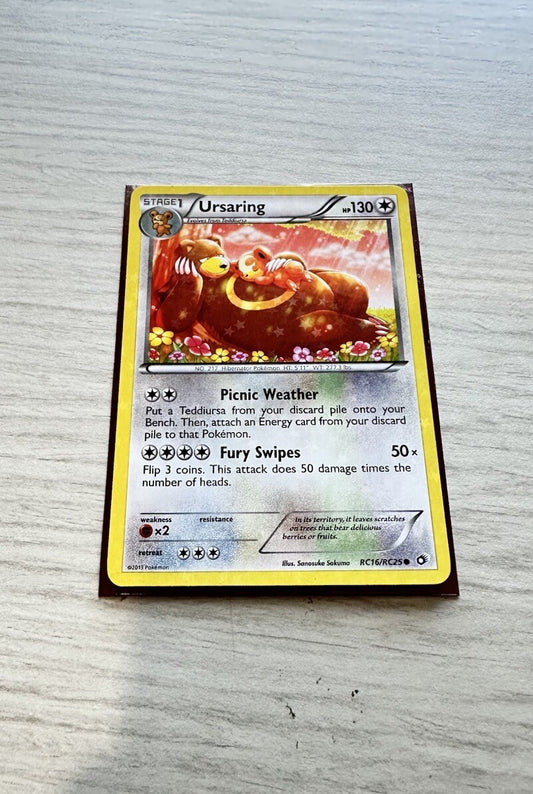 Ursaring Pokemon Reverse Holo Normal Card Year 2013 (6385)