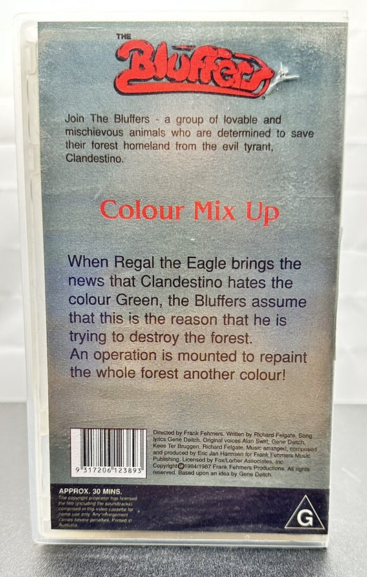 Bluffers Colour Mix Up VHS In Good Condition - 8159