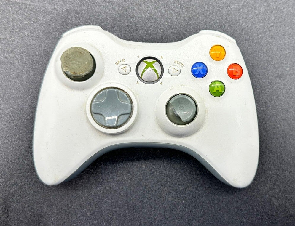 Genuine Microsoft Xbox 360 Wireless White Controller In Good Cond Multiple Sale