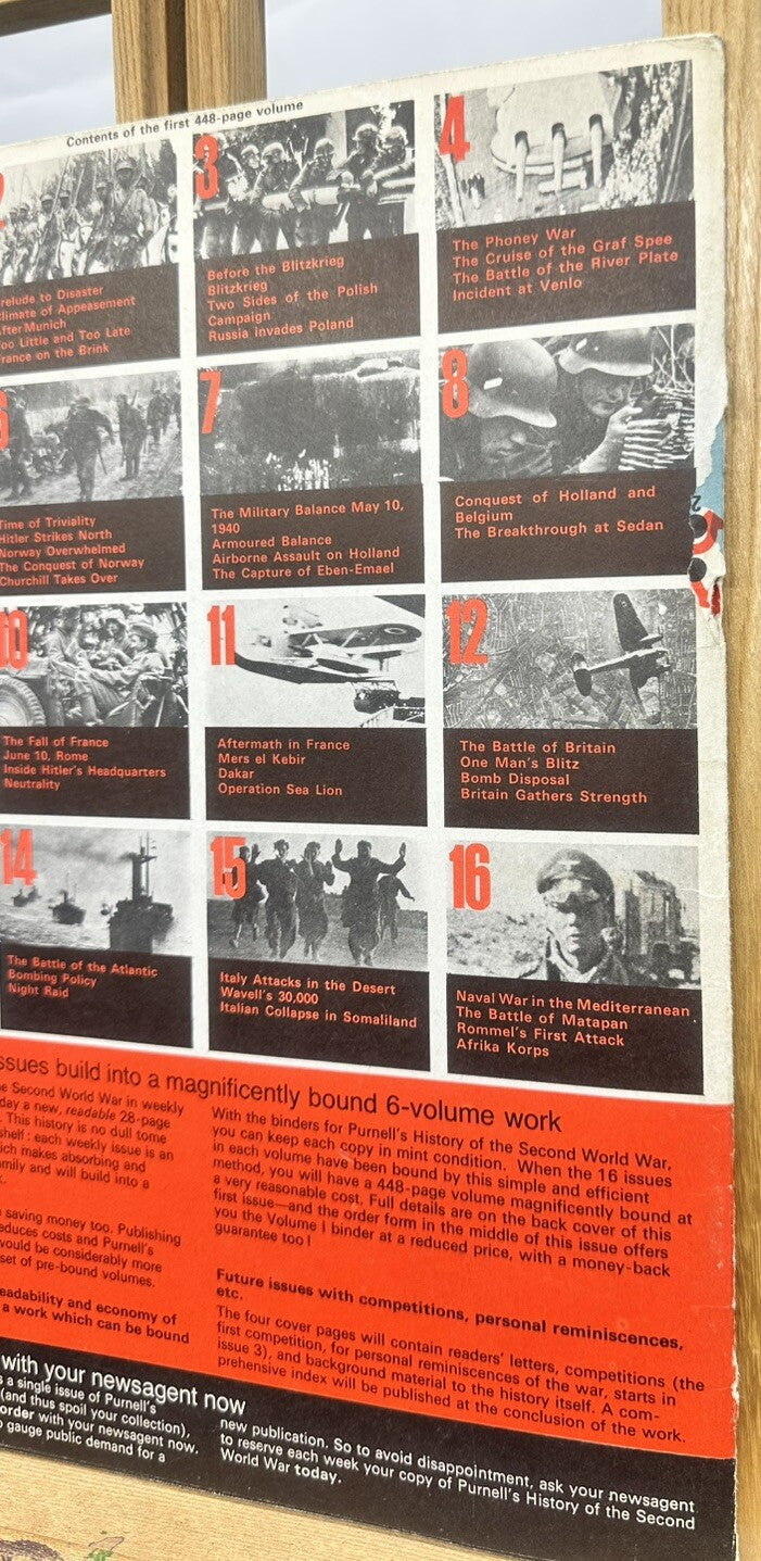 History Of The Second World War II VOL. 1 NO. 1 Magazine In Good Condition