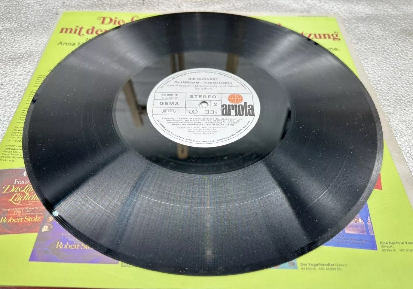 Die Dubarry : Carl Millocker / Leo Fall Record In Good Condition 6929