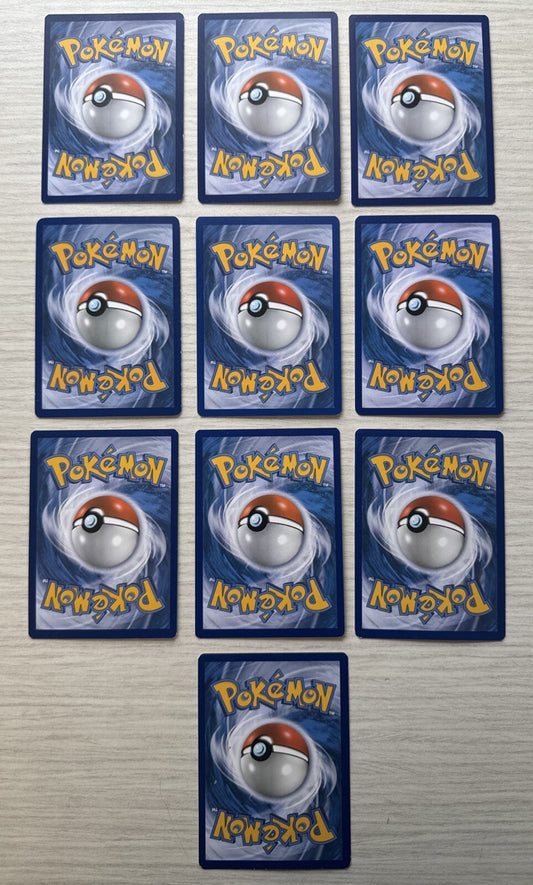 10 X Pokemon Fire Trading Cards Collection Random Years & Series Good Cond 5087