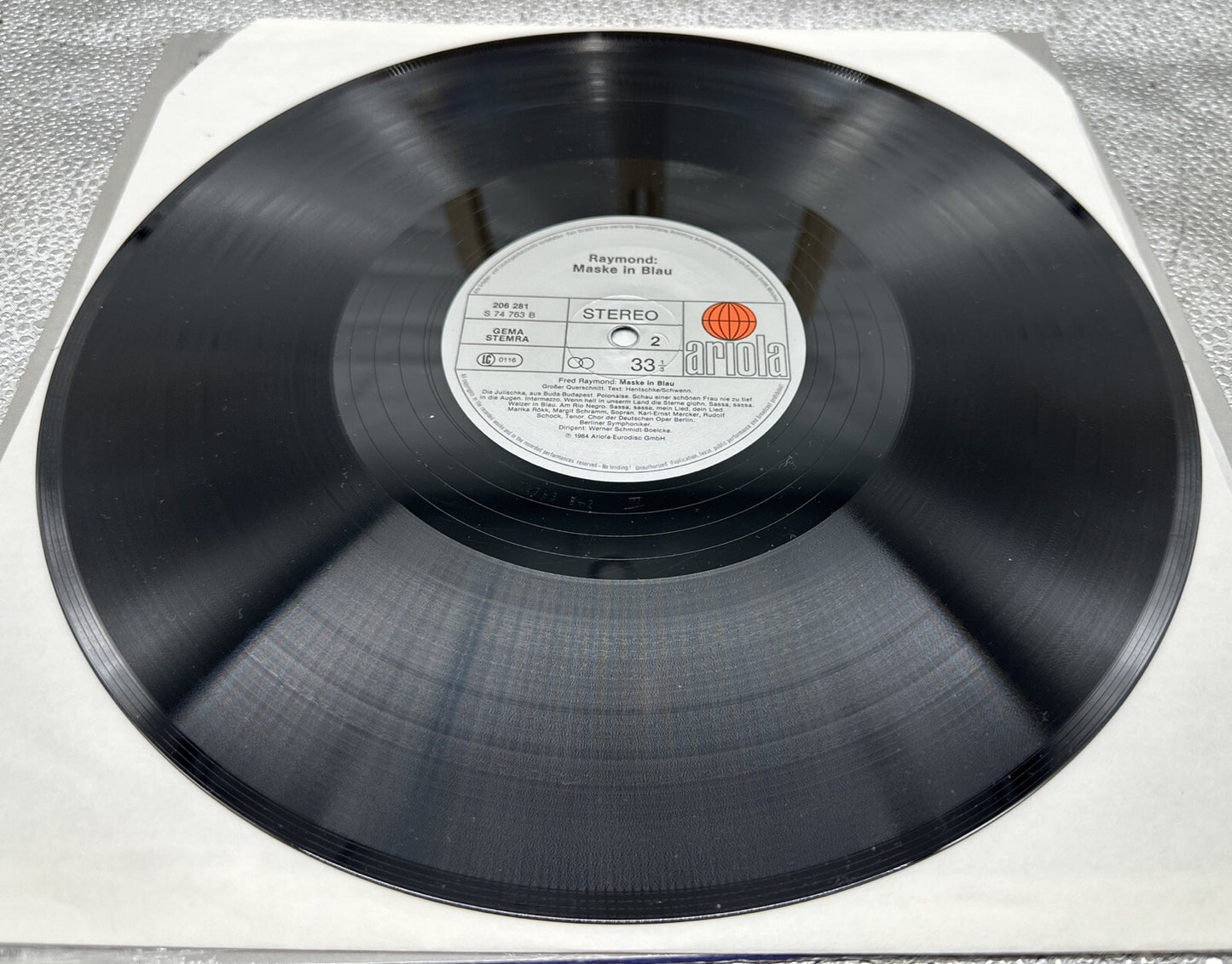 FRED RAYMOND MASKE IN BLAU MARGIT SCHRAMM RUDOLF SCHOCK ARIOLA LP NM GERMANY6931