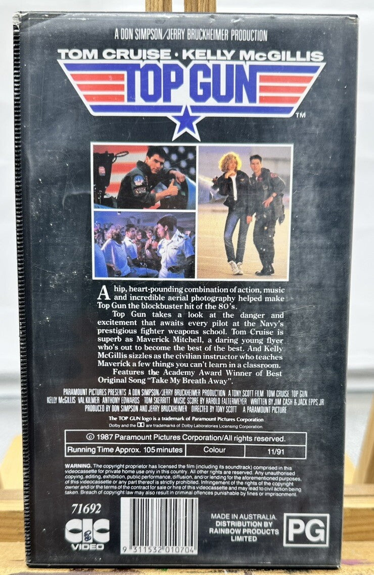 Top Gun - Tom Cruise VHS In Good Condition - 8537
