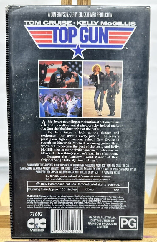 Top Gun - Tom Cruise VHS In Good Condition - 8537