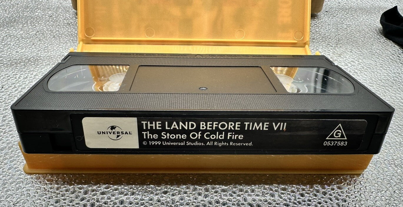 The Land Before Time The Stone Of Cold Fire 7 VHS In Good Condition - 8528