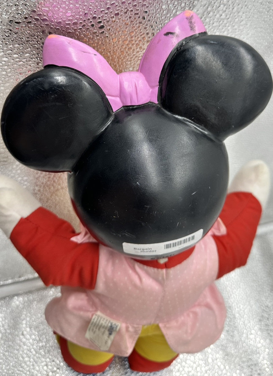 Vintage Minnie Mouse Learn To Dress Me Plush Educational Vinyl Head Disney 1989