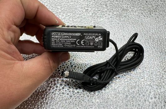 Official Nintendo Game Boy Advance SP AC Adapter AGS-002(EUR) EUROPE CONNECTION