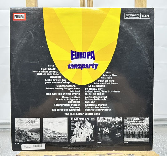The Jack Lester Special Band – Europa Tanzparty Record In Good Condition 7375