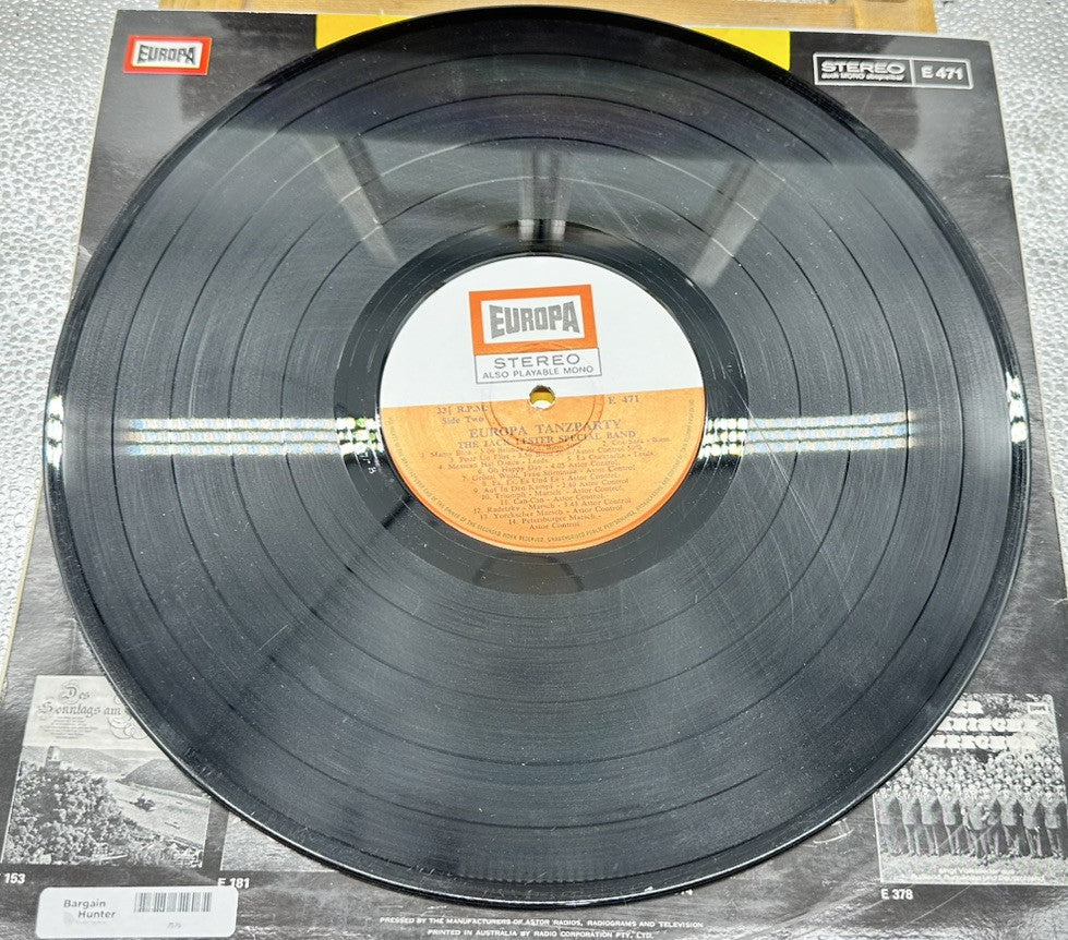 The Jack Lester Special Band – Europa Tanzparty Record In Good Condition 7375