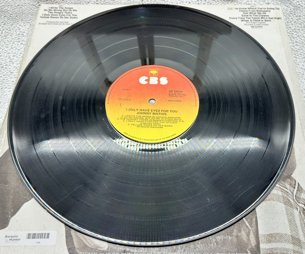 Johnny Mathis - I Only Have Eyes For You 12” Record Album Vinyl In GC 7398