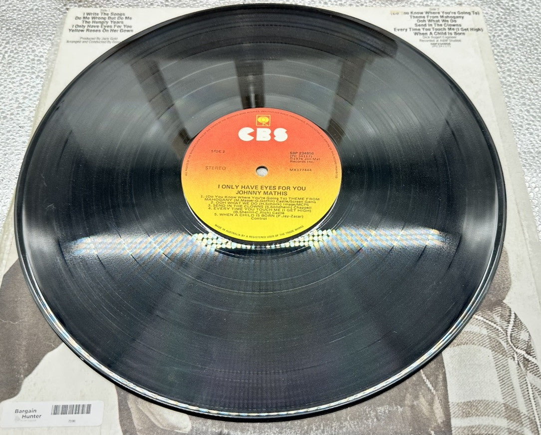 Johnny Mathis - I Only Have Eyes For You 12” Record Album Vinyl In GC 7398