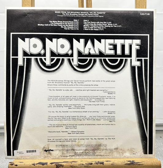 Broadway Musical “No, No Nanette - Vinyl Record In OK Condition 7406