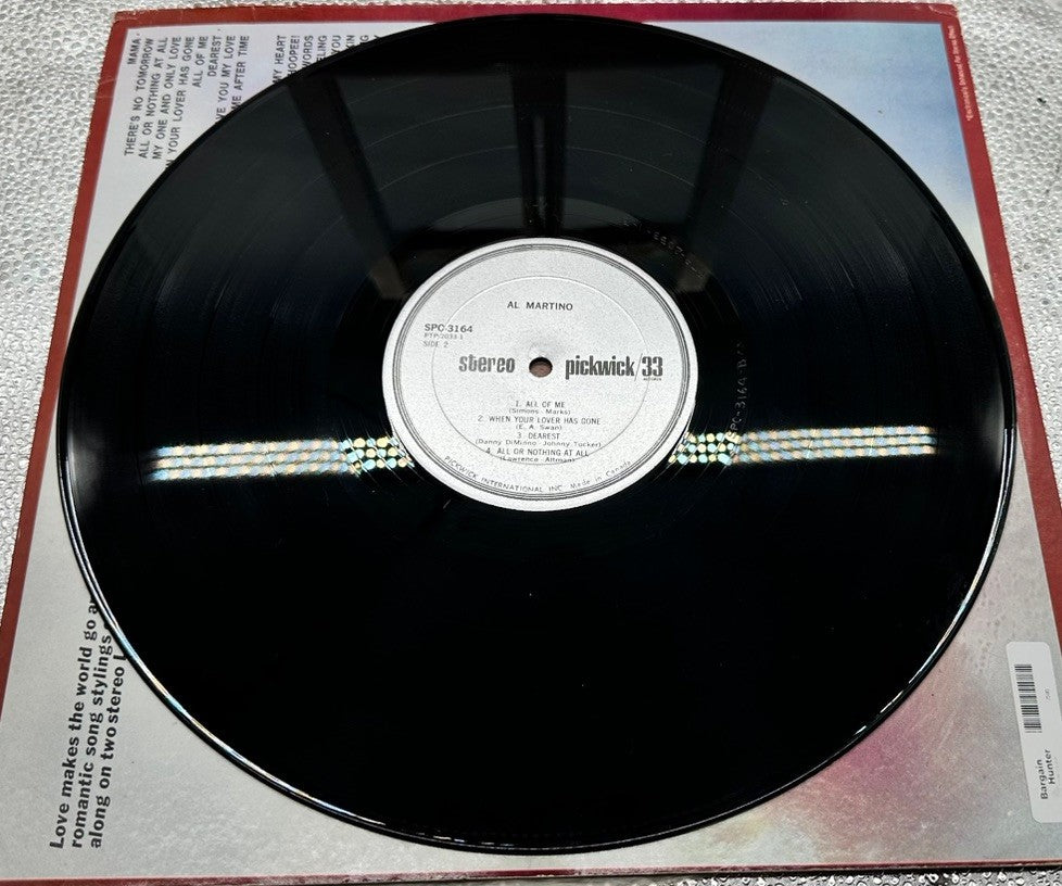 Al Martino - Two Sensational Albums In One Hit Package Record In Good Cond 7383