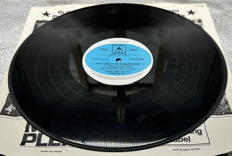 Johnny Cash - Story Songs Of The Trains And Rivers Record In Good Condition 6978