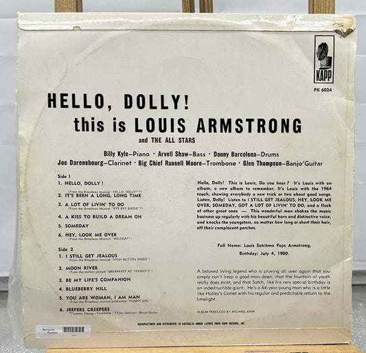 Hello, Dolly ! : Louis Armstrong Record In Good Condition 6977