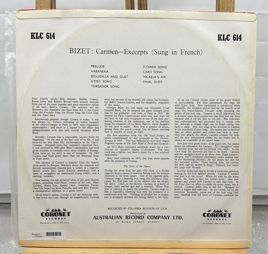 Bizet, Carmen - Rise Stevens As Carmen Record In Good Condition 6913