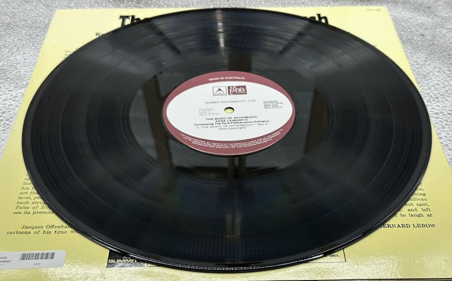 The Music Of Offenbach : Rene Leibowitz Conducting Philharmonic Record GC 6910