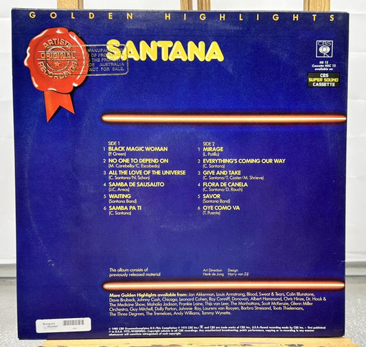 Golden Highlights : Santana Record In Good Condition 6980