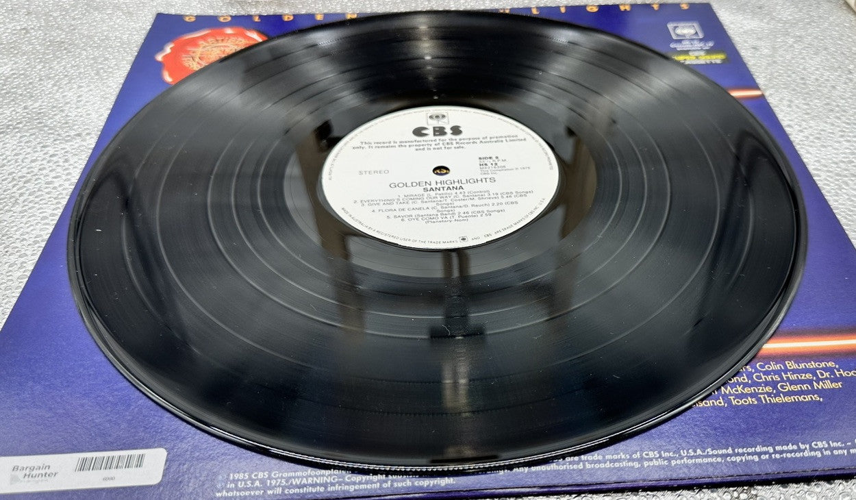 Golden Highlights : Santana Record In Good Condition 6980
