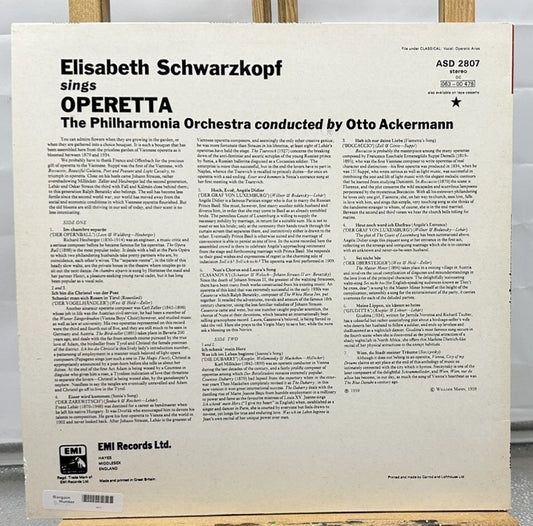 Elisabeth Schwarzkopf - Sings Operetta In Good Condition 6917