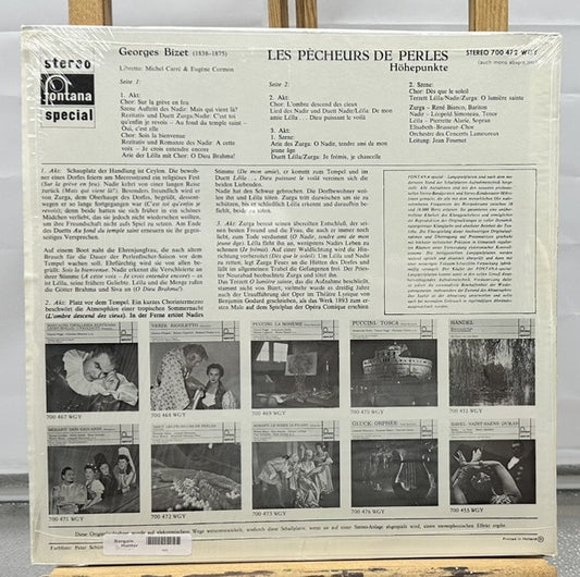 Bizet : Les Pecheurs De Perles Record In Good Condition 6922