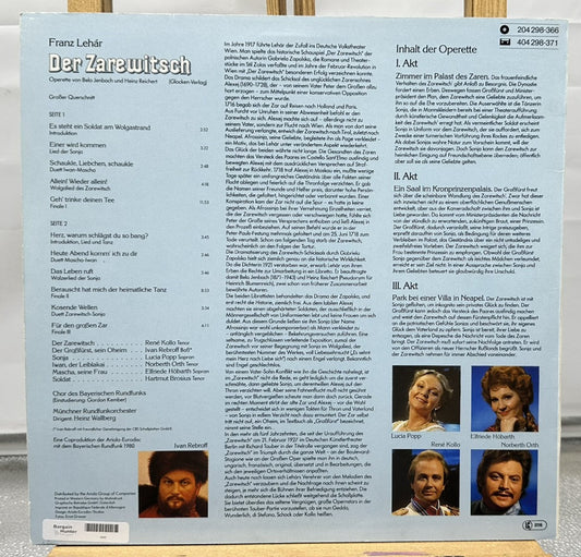 Heinz Wallberg Franz Lehar Der Zarewitsch Record In Good Condition 6896