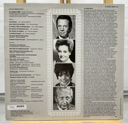 Im Weissen Rössl Record In Good Condition 6903