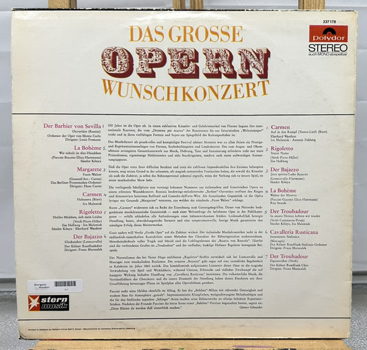 Das Grosse Opern Wunschkonzert Record In Good Condition 6912