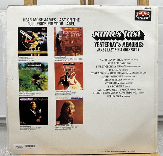 James Last - Yesterday's Memories Record In Good Condition 6947